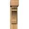 Ekena Millwork Olympic Block Rough Sawn Bracket w/ Offset Brace, Western Red Cedar, 6"W x 22"D x 22"H BKT0604X22X22OLY05RWR - alternate 3